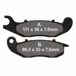 EBC Bremseklodser Sintret Metal Forhjul Honda