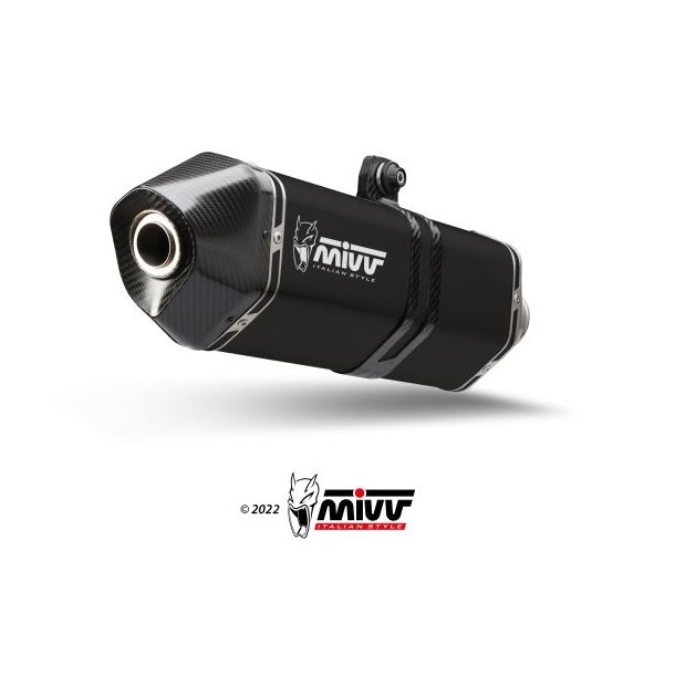 Mivv Speed Slip-On Sort Rustfri Stl CBR 1000RR (17-19)