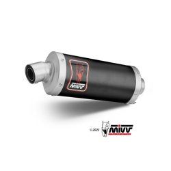 Mivv Dakar Slip-On Sort Rustfri Stl CRF 1100 (20->)