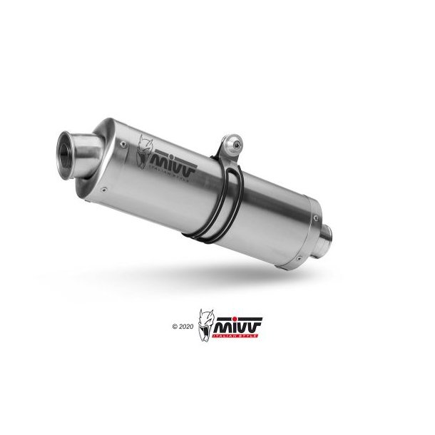 Mivv Oval Slip-On Rustfri St�l ZX-6R (03-04)