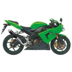 Mivv GP Sort Rustfri St�l Slip-On ZX-10R (04-05)