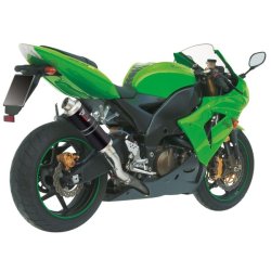 Mivv GP Sort Rustfri St�l Slip-On ZX-10R (04-05)
