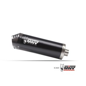 Mivv Oval 2 Slip-On Sort Rustfri Stl ZZR 1400 (06-07)