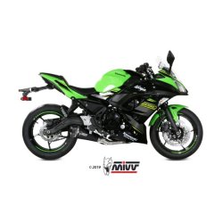 Mivv Delta Race Komplet Sort Rustfri Stl Ninja 650 (17-23)