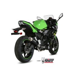 Mivv GP Pro Komplet Sort Rustfri Stl Ninja 650 (17-23)