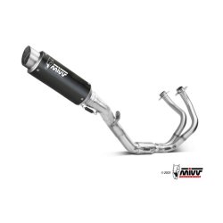 Mivv GP Pro Komplet Sort Rustfri Stl Ninja 650 (24->)