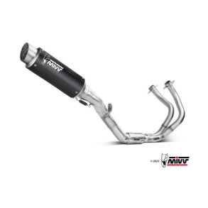 Mivv GP Pro Komplet Sort Rustfri Stl Ninja 650 (24->)