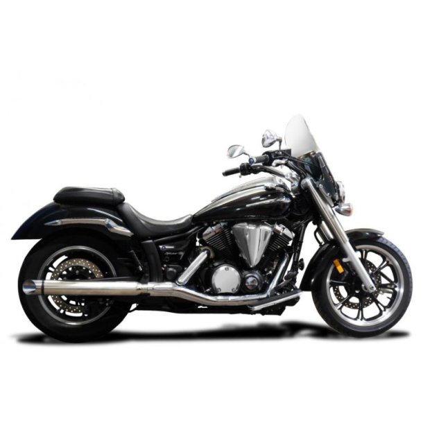 Delkevic Slip-On 550 mm Custom Slash-Cut St�l XVS 950A (09-17)