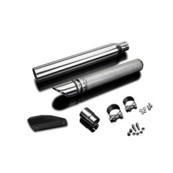 Delkevic Slip-On 550 mm Custom Slash-Cut St�l XVS 950A (09-17)
