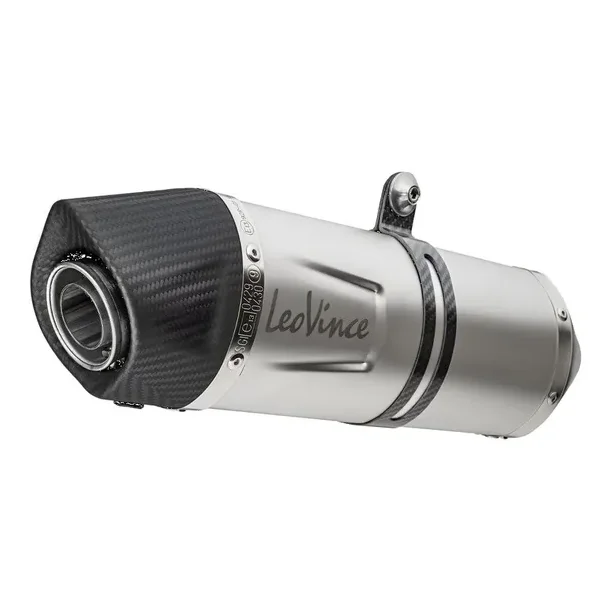 LeoVince One Evo Slip-On Rustfri Stl Ninja 400/500 (18->)