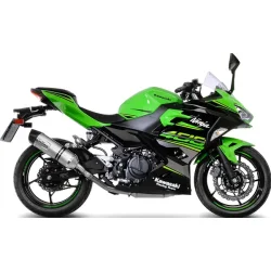 LeoVince One Evo Slip-On Rustfri Stl Ninja 400/500 (18->)