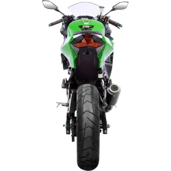 LeoVince LV-10 Slip-On Sort Rustfri Stl Ninja 400/500 (18->)