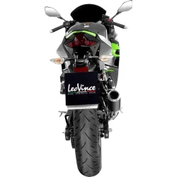 LeoVince Corsa Sort Rustfri Stl Ninja 400/500 (18->)