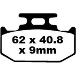 EBC Bremseklodser Sintret Metal Baghjul Yamaha