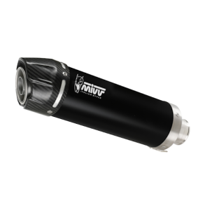 Mivv GP Slip-On Sort Rustfri Carbon CBR 600 F4 (01-10)