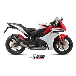 Mivv GP Slip-On Sort Rustfri Carbon CBR 600F (11-13)
