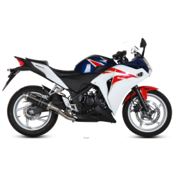 Mivv GP Slip-On Sort Rustfri Stl CBR 250 (11-14)