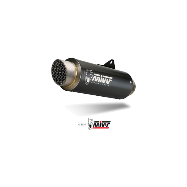 Mivv GP Pro Komplet Sort Rustfri Stl CBR 650R (24->)