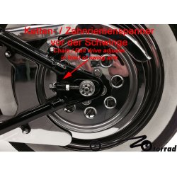 Sidehngt nummerplader holder - Harley Softtail