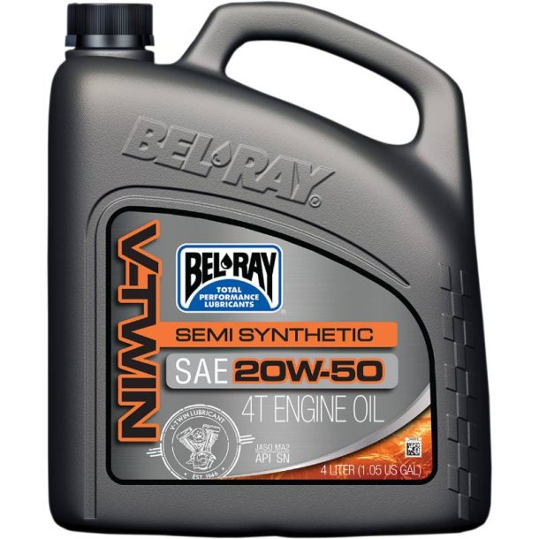Bel-Ray V-Twin Semi-Synthetic Engine Oil 20W-50 4L