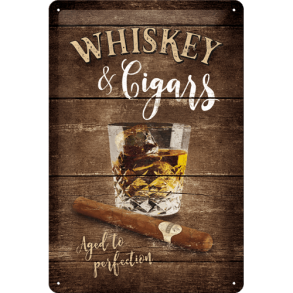 Nostalgic Art Whiskey Skilt