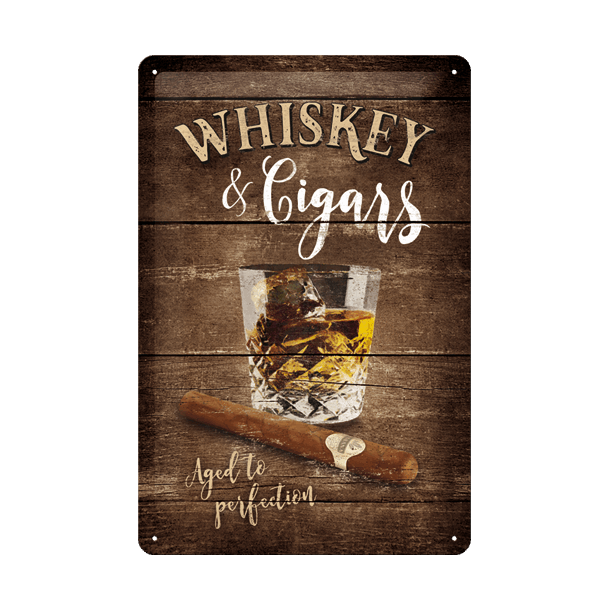 Nostalgic Art Whiskey Skilt