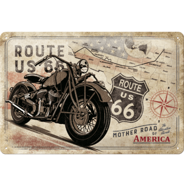 Nostalgic Art Route 66 Skilt