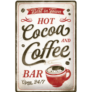 Nostalgic Art Cocoa & Coffee Skilt