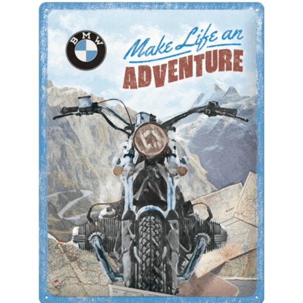 Nostalgic Art BMW Adventure Skilt