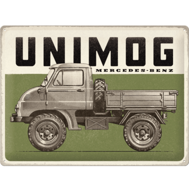 Nostalgic Art Mercedes Benz Unimog Skilt