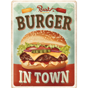 Nostalgic Art Best Burger Skilt