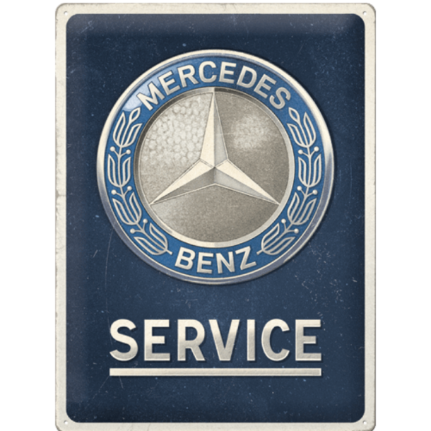 Nostalgic Art Mercedes Benz Service Skilt