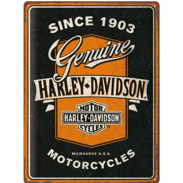 Nostalgic Art Harley Davidson Ribbon Skilt