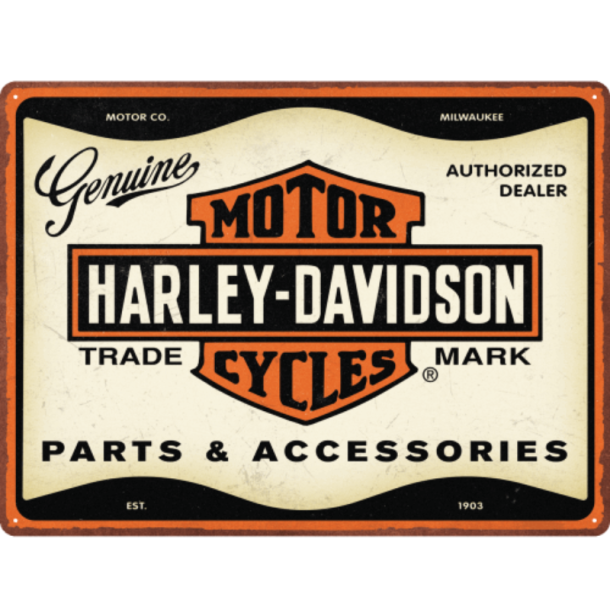 Nostalgic Art Harley Davidson Skilt