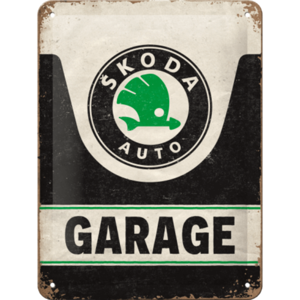 Nostalgic Art Skoda Garage Skilt