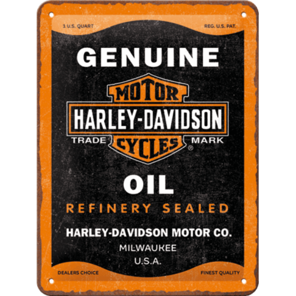 Nostalgic Art Harley Davidson Oil Skilt