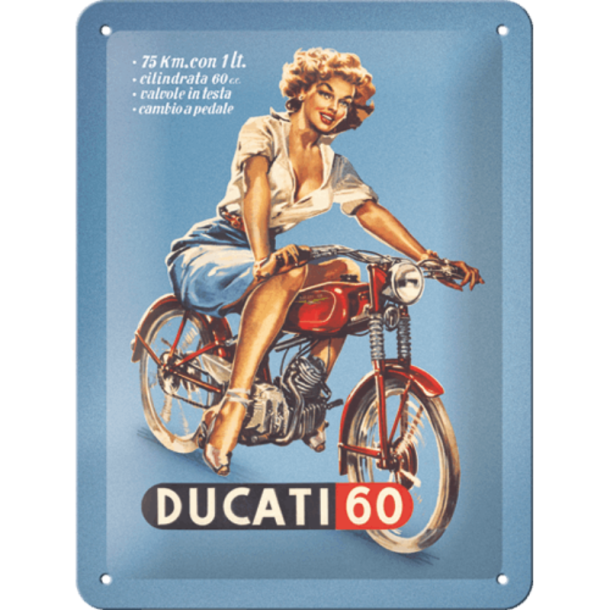 Nostalgic Art Ducati 60 Pin-up Skilt