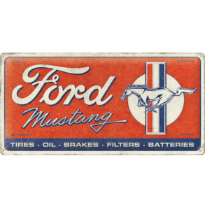 Nostalgic Art Mustang Horse & Stripe Skilt