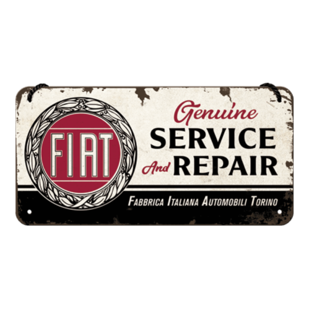 Nostalgic Art Fiat Service Skilt