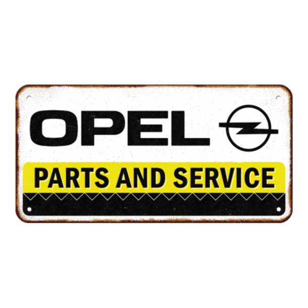 Nostalgic Art Opel Service Skilt