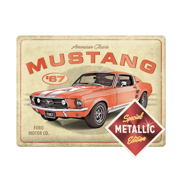 Nostalgic Art Mustang GT 1967 Skilt