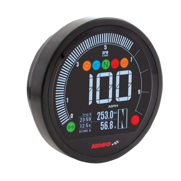 KOSO DL-04 Speedometer - H-D XL (04-13)