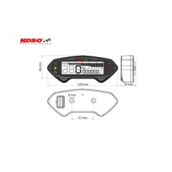 KOSO DB-01RN Multifunktion Speedometer