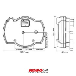 Koso Rx2N+ Gp-Style Speedometer