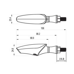 Koso - Infinity Blink/Positionslys