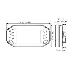 KOSO RX-4 Multifunktions speedometer/tachometer 