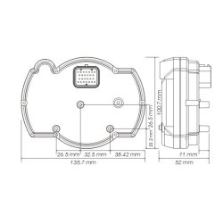 Koso RX2N Speedometer / Omdrejningstller / Cockpit