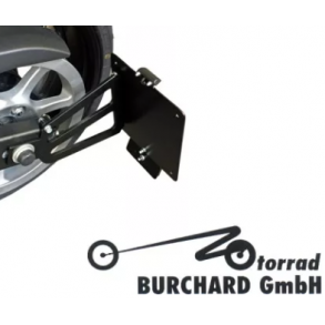 B. Sidehngt nr. plade holder Blank Sort - VN 800 CL/Vulcan