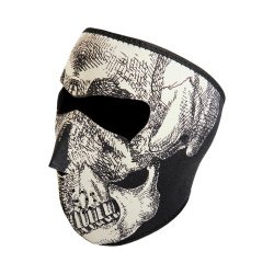 Zanheadgear Neoprene Mask - Skull Glow In Dark