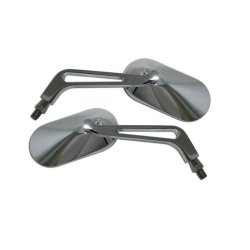 Spejlst - Oval - Chrome